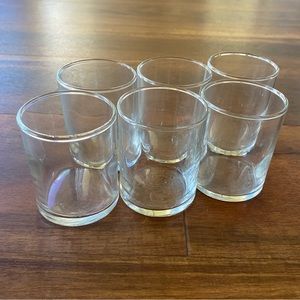 11 Clear Glass Candle Tealight Votives